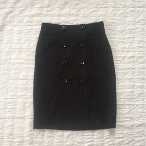 Black pencil skirt